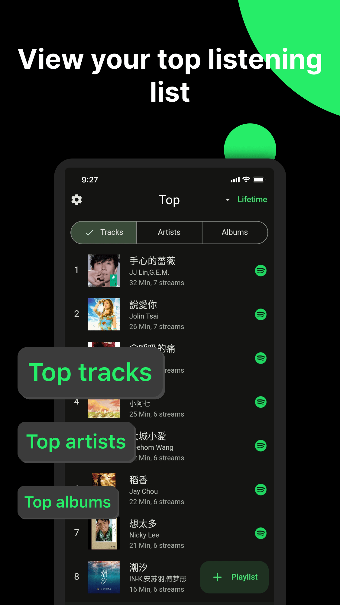 music stats for music App Screenshots 5